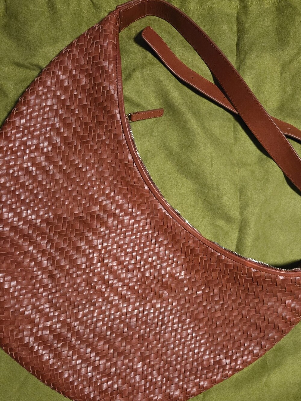 Madewell Woven Leather Shoulder Bag - Brown - Picture 2 of 3